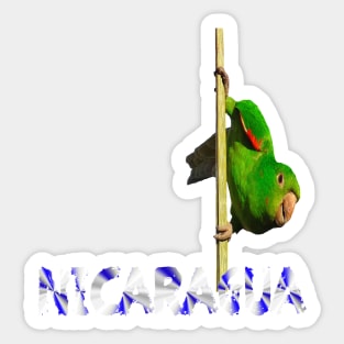 Nicaragua Parrot Sticker
